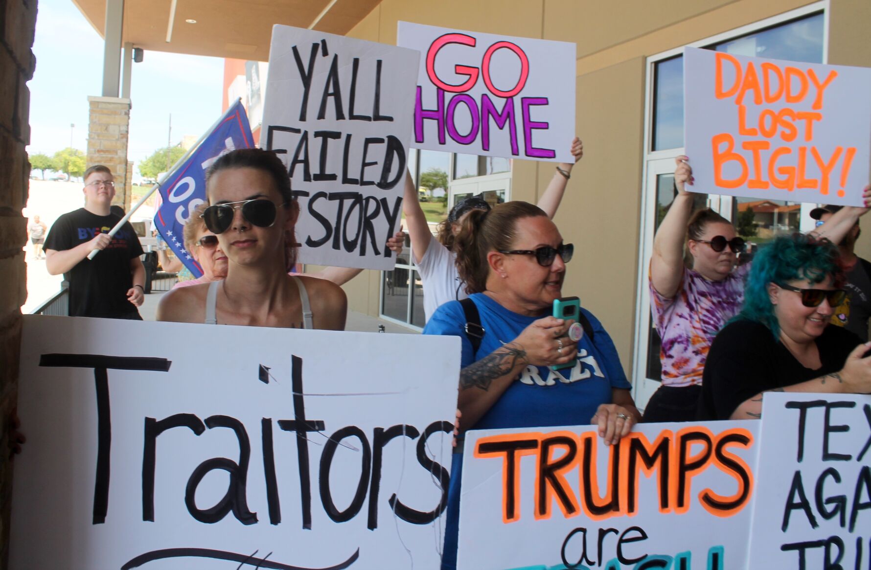 Trump protesters